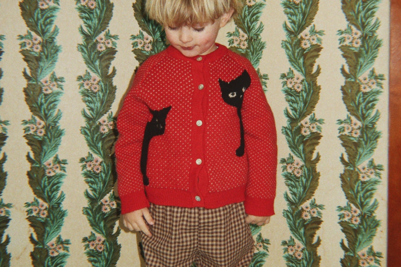Konges Sløjd A/S KNITTED CARDIGANS cat rouge