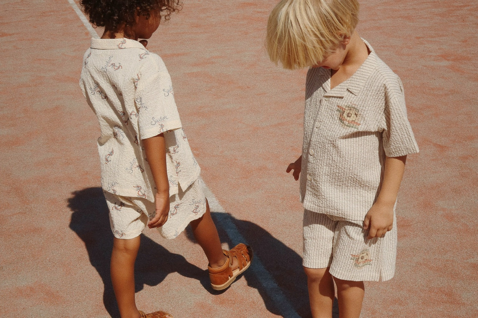 Konges Sløjd A/S WOVEN SHORTS & BLOOMERS stripe bluie