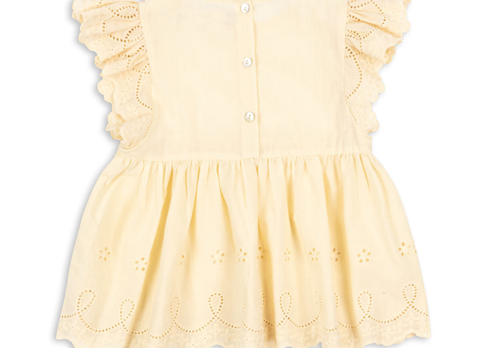 Konges Sløjd A/S WOVEN SHORT SLEEVE SHIRTS cloud cream