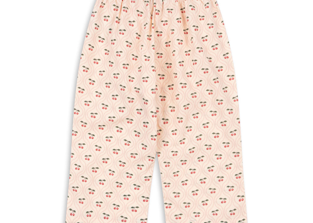 Konges Sløjd A/S WOVEN PANTS cherry pink motif