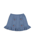Konges Sløjd A/S KNITTED SKIRTS country blue