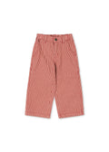 Konges Sløjd A/S WOVEN PANTS milk rouge stripe