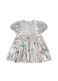 Konges Sløjd A/S WOVEN DRESSES star sequin silver
