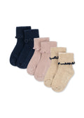 Konges Sløjd A/S SOCKS navy/cream/blush