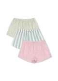 Konges Sløjd A/S WOVEN SHORTS & BLOOMERS basil/orchid/bleu stripe